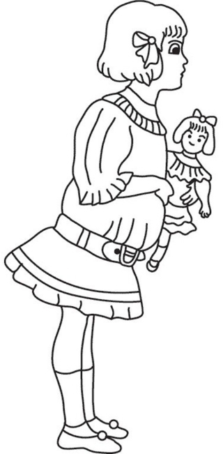 Muñeca 21 - Coloreados variados - Coloreables - 10doigts.com