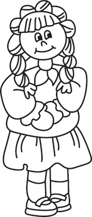 Muñeca 25 - Coloreados variados - Coloreables - 10doigts.com