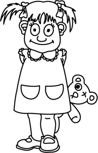 Muñeca 26 - Coloreados variados - Coloreables - 10doigts.com