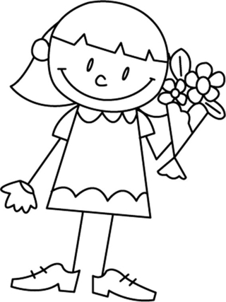 Muñeca 29 - Coloreados variados - Coloreables - 10doigts.com