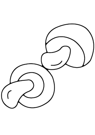 Mushrooms 02 - Coloring pages of flowers, fruits, and vegetables - Coloring book - 10doigts.com