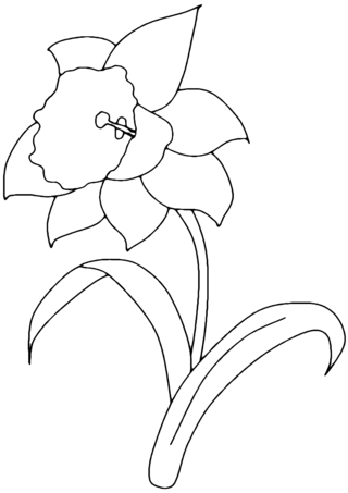 Flower 002 - Coloring pages of flowers, fruits, and vegetables - Coloring book - 10doigts.com