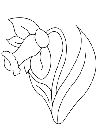 Flower 004 - Coloring pages of flowers, fruits, and vegetables - Coloring book - 10doigts.com
