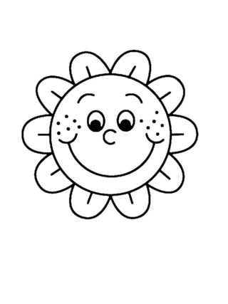 Flower 009 - Coloring pages of flowers, fruits, and vegetables - Coloring book - 10doigts.com