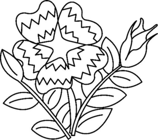 Flower 013 - Coloring pages of flowers, fruits, and vegetables - Coloring book - 10doigts.com
