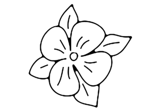 Flower 016 - Coloring pages of flowers, fruits, and vegetables - Coloring book - 10doigts.com