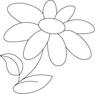 Flower 019 - Coloring pages of flowers, fruits, and vegetables - Coloring book - 10doigts.com