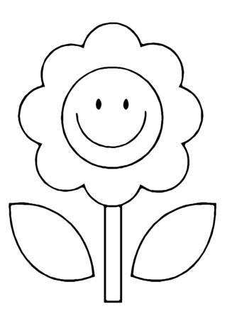 Flower 021 - Coloring pages of flowers, fruits, and vegetables - Coloring book - 10doigts.com