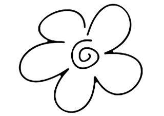 Flower 022 - Coloring pages of flowers, fruits, and vegetables - Coloring book - 10doigts.com