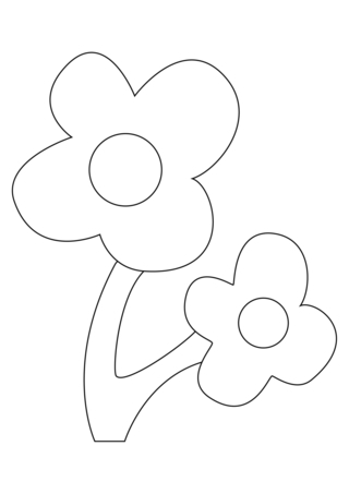 Flower 029 - Coloring pages of flowers, fruits, and vegetables - Coloring book - 10doigts.com