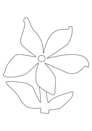 Flower 030 - Coloring pages of flowers, fruits, and vegetables - Coloring book - 10doigts.com