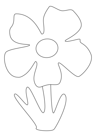 Flower 038 - Coloring pages of flowers, fruits, and vegetables - Coloring book - 10doigts.com