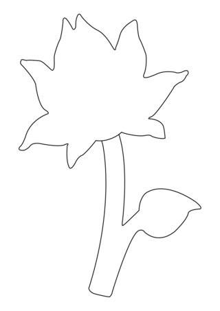 Flower 039 - Coloring pages of flowers, fruits, and vegetables - Coloring book - 10doigts.com