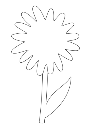 Flower 040 - Coloring pages of flowers, fruits, and vegetables - Coloring book - 10doigts.com