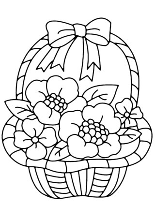 Flowers 007 - Coloring pages of flowers, fruits, and vegetables - Coloring book - 10doigts.com