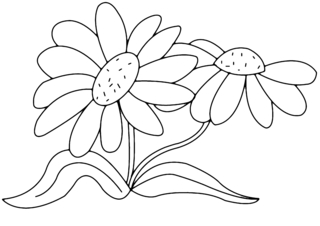 Flowers 011 - Coloring pages of flowers, fruits, and vegetables - Coloring book - 10doigts.com