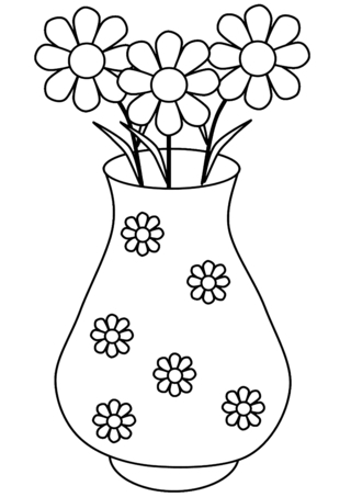 Flowers 014 - Coloring pages of flowers, fruits, and vegetables - Coloring book - 10doigts.com