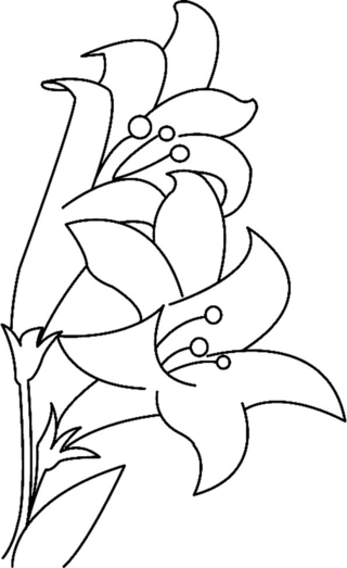 Flowers 023 - Coloring pages of flowers, fruits, and vegetables - Coloring book - 10doigts.com