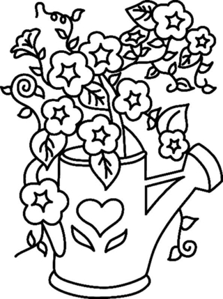 Flowers 025 - Coloring pages of flowers, fruits, and vegetables - Coloring book - 10doigts.com