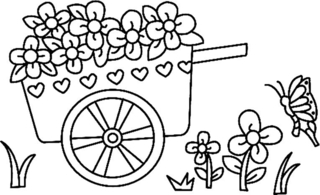 Flowers 031 - Coloring pages of flowers, fruits, and vegetables - Coloring book - 10doigts.com
