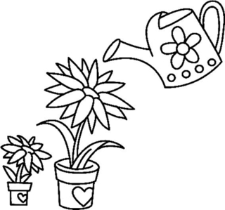 Flowers 032 - Coloring pages of flowers, fruits, and vegetables - Coloring book - 10doigts.com