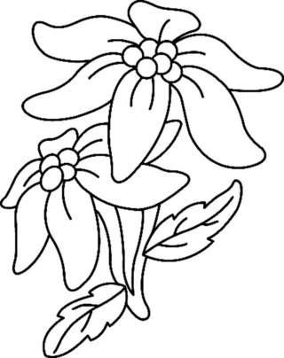 Flowers 033 - Coloring pages of flowers, fruits, and vegetables - Coloring book - 10doigts.com