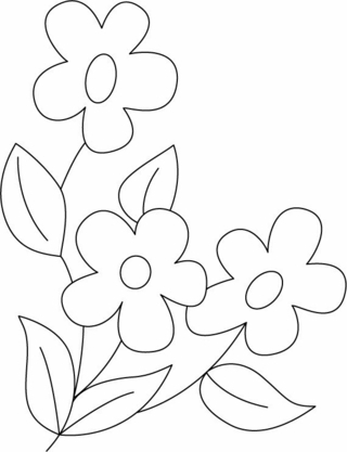 Flowers 035 - Coloring pages of flowers, fruits, and vegetables - Coloring book - 10doigts.com