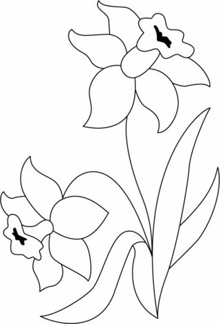 Flowers 036 - Coloring pages of flowers, fruits, and vegetables - Coloring book - 10doigts.com