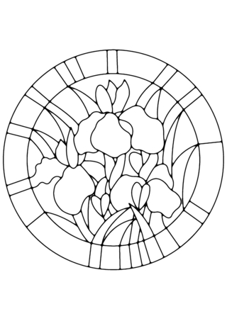 Flowers 038 - Coloring pages of flowers, fruits, and vegetables - Coloring book - 10doigts.com