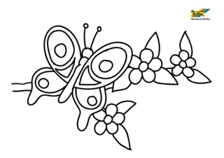 Flowers 044 - Coloring pages of flowers, fruits, and vegetables - Coloring book - 10doigts.com