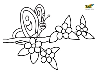 Flowers 046 - Coloring pages of flowers, fruits, and vegetables - Coloring book - 10doigts.com