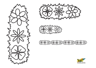 Flowers 048 - Coloring pages of flowers, fruits, and vegetables - Coloring book - 10doigts.com