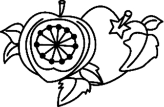 Fruits 04 - Coloring pages of flowers, fruits, and vegetables - Coloring book - 10doigts.com