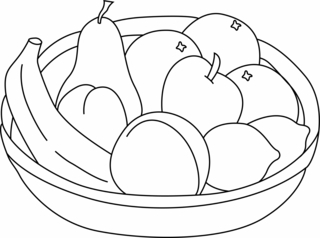 Fruits 07 - Coloring pages of flowers, fruits, and vegetables - Coloring book - 10doigts.com