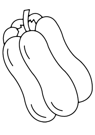 Pepper 02 - Coloring pages of flowers, fruits, and vegetables - Coloring book - 10doigts.com