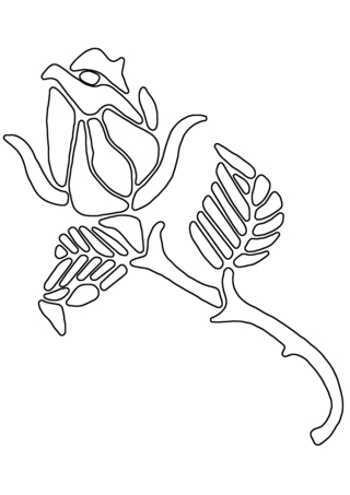 Pink 05 - Coloring pages of flowers, fruits, and vegetables - Coloring book - 10doigts.com