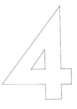 4 - Letter and number coloring pages - Coloring book - 10doigts.com