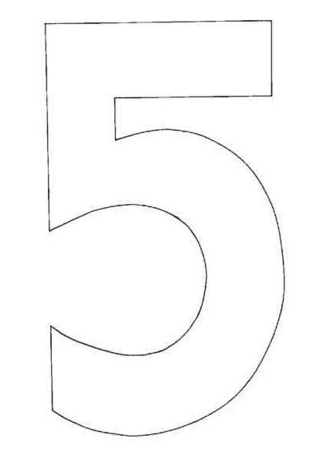 5 - Letter and number coloring pages - Coloring book - 10doigts.com
