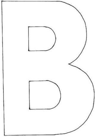 Capital B - Letter and number coloring pages - Coloring book - 10doigts.com