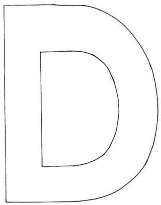 Uppercase D - Letter and number coloring pages - Coloring book - 10doigts.com