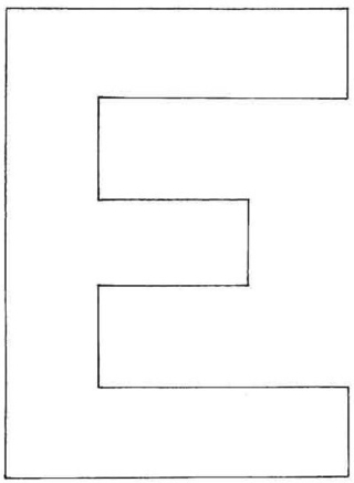 Uppercase E - Letter and number coloring pages - Coloring book - 10doigts.com