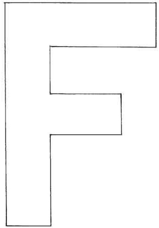 Uppercase F - Letter and number coloring pages - Coloring book - 10doigts.com