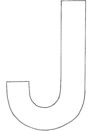 Uppercase J - Letter and number coloring pages - Coloring book - 10doigts.com