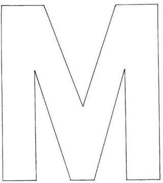 Uppercase M - Letter and number coloring pages - Coloring book - 10doigts.com