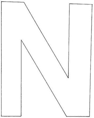 Uppercase N - Letter and number coloring pages - Coloring book - 10doigts.com