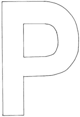 Capital P - Letter and number coloring pages - Coloring book - 10doigts.com