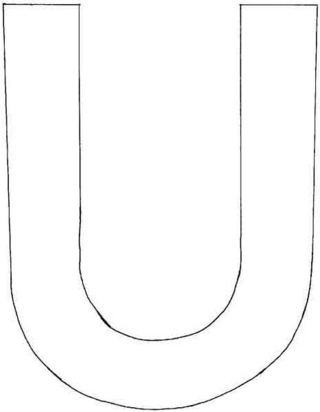 Uppercase U - Letter and number coloring pages - Coloring book - 10doigts.com