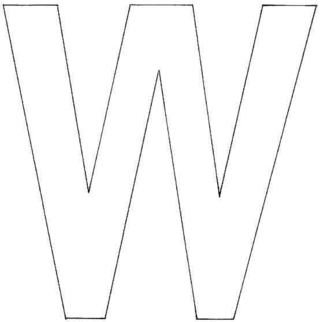 Uppercase W - Letter and number coloring pages - Coloring book - 10doigts.com