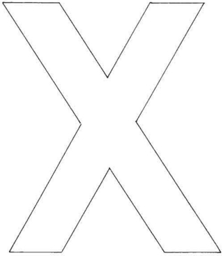 Uppercase X - Letter and number coloring pages - Coloring book - 10doigts.com