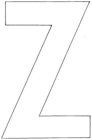 Uppercase Z - Letter and number coloring pages - Coloring book - 10doigts.com